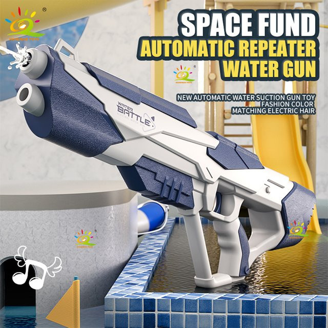 HUIQIBAO TOYS Vollautomatische elektrische Wasserpistole, Blau - Bild 1