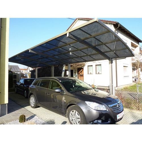 Ximax Doppelcarport Portoforte-60 Tandem in Edelstahl-Look, Farbe: silberfarben, B/T: 270,4 x 982,6 cm - Bild 5