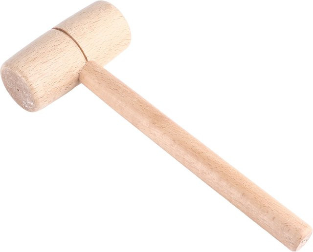 MESTEK Rundkopf Holzhammer aus Buchenholz in Braun für die Holzbearbeitung - Bild 1