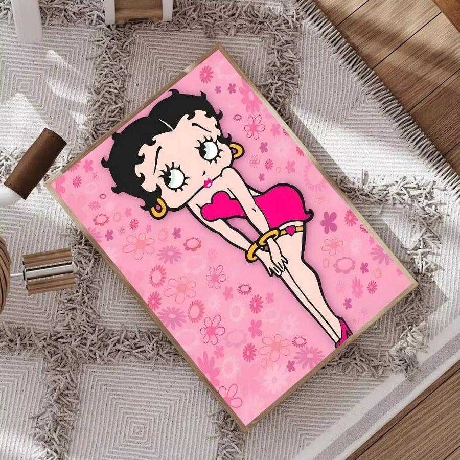 Rastar B-Betty B-Boop Anime-Poster, selbstklebender Whitepaper-Aufkleber in Weiß für deine DIY-Raumdekoration - Bild 4