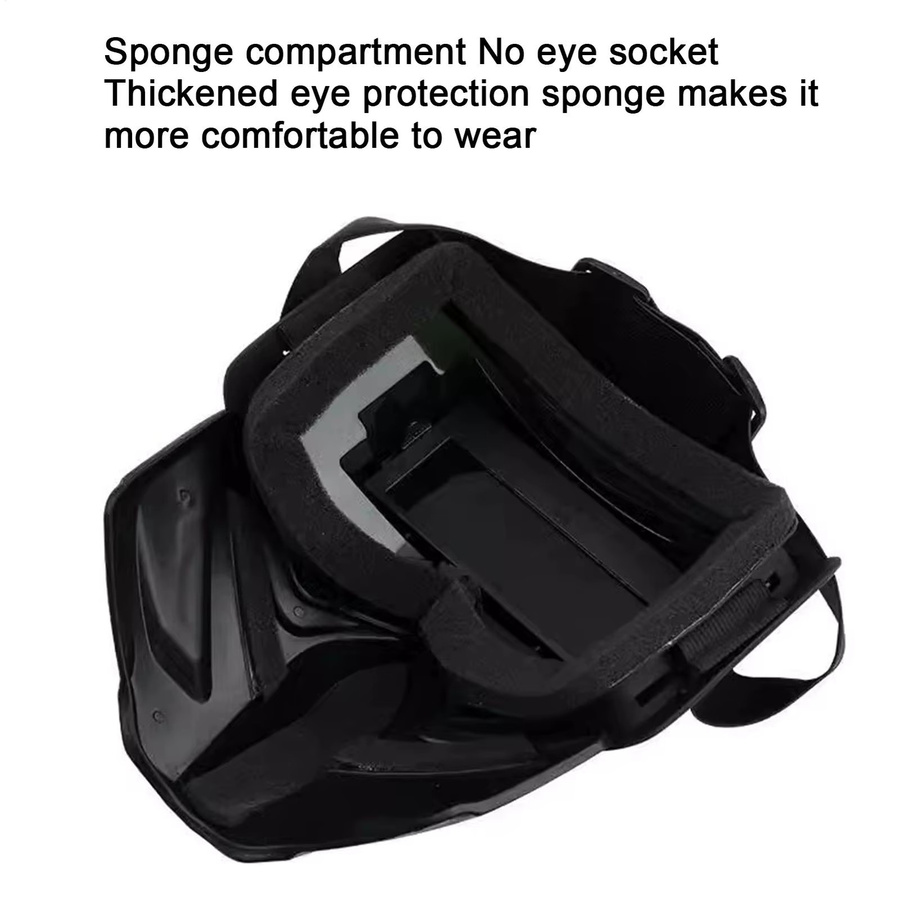 Schweißhelm mit automatischer Verdunkelung und Power True Color Technologie in Schwarz mit großer Sicht und vollständiger Abdeckung - Bild 4