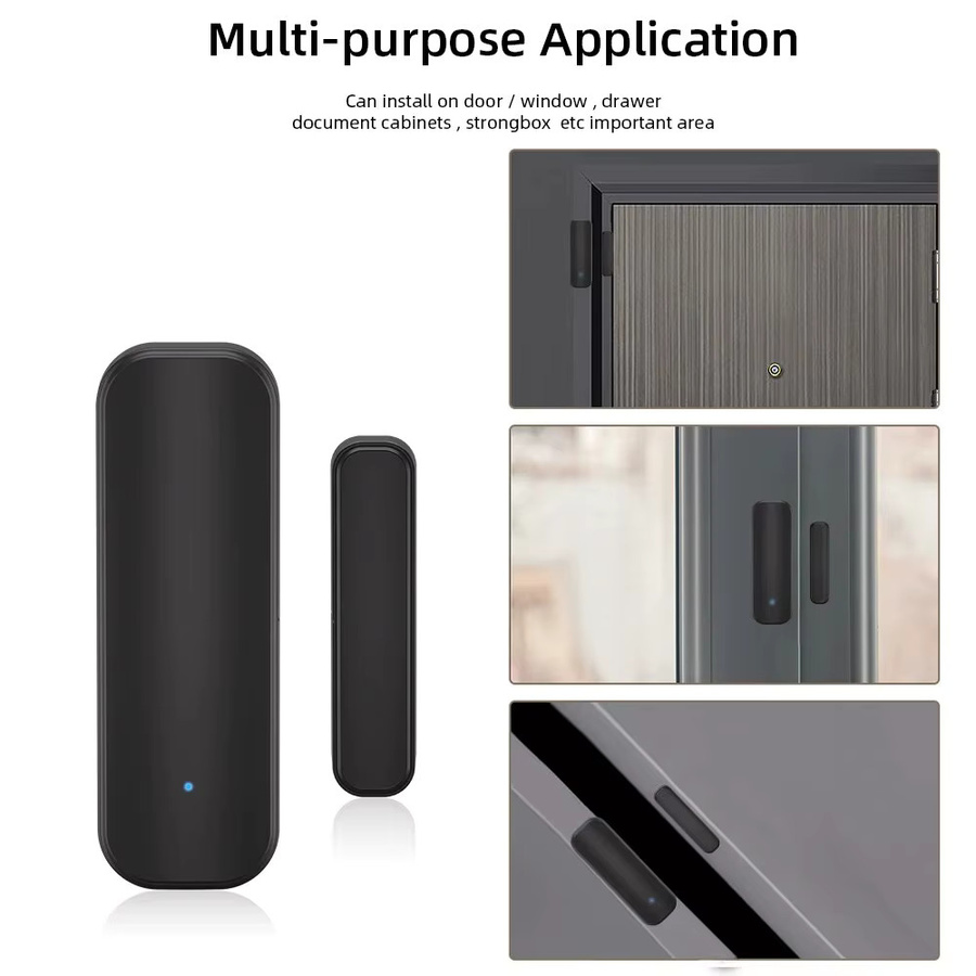 Onenuo Smart Tür- und Fenstersensor Zigbee WiFi Alarmsensor in Schwarz kompatibel mit Alexa und Google Home - Bild 4