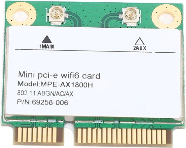 DIYelecs MPE AX1800H Mini PCIe WLAN Karte mit Wi-Fi 6 und Bluetooth 5.2, Dualband 1800Mbps, RTL8852BE - Bild 1