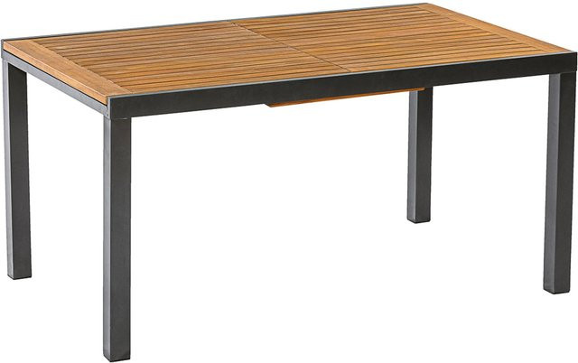 Merxx Gartentisch aus Akazie ausziehbar in Graphit, B/T: 250 x 100 cm - Bild 1