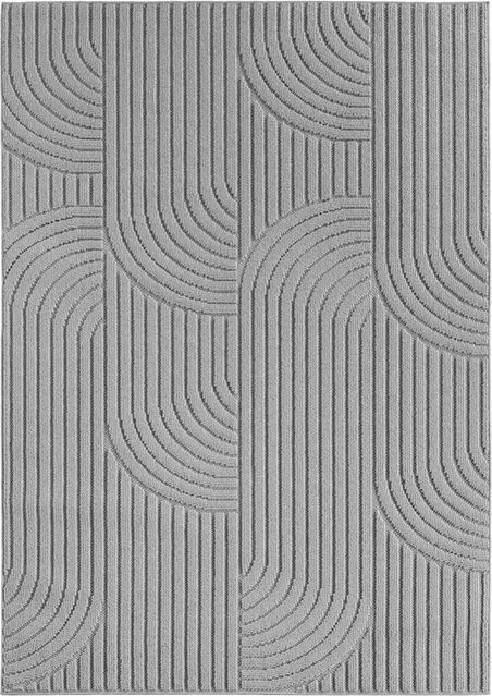 Ayyildiz Kurzflorteppich HELIX in Silber, modern und pflegeleicht, B/H/L: 80 x 0,7 x 250 cm - Bild 1