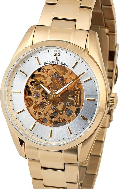 Jacques Lemans Armbanduhr Automatik, Edelstahl, 40 mm, Herren - Bild 1