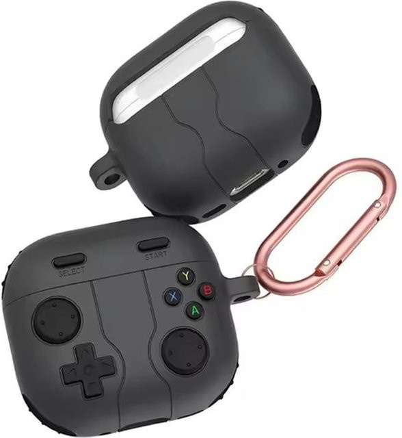 3D Gamepad Cartoon Kopfhörerhülle für Apple AirPods 4 in Schwarz, stoßfeste Schutzhülle für die Ladebox - Bild 1