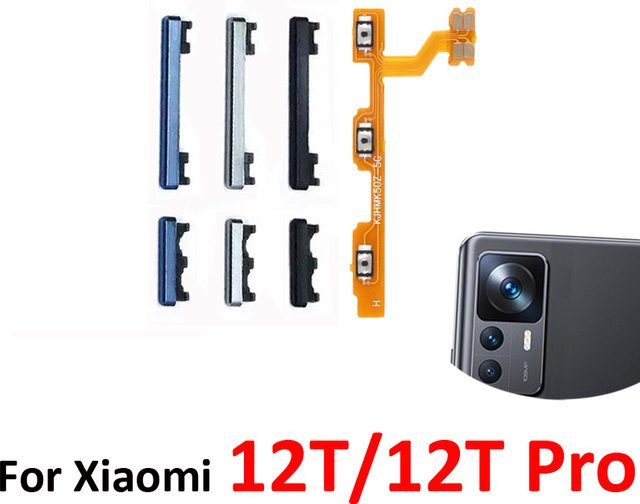 Xiaomi MI 12T Pro Flexkabel für Telefon-Ein/Aus- und Lautstärketasten in Silber - Bild 1
