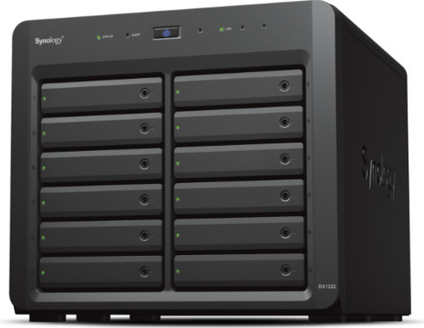 Synology DX1222 Speichergehäuse in Schwarz mit 12 SATA-600 Schächten - Bild 2