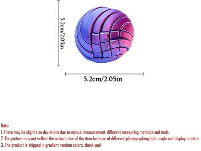 Binchi Outdoor Product 3D-gedruckter Schleimball Fidget Toy, Zahnradball, Flüssigkeitsstrom, Sensorische Kugel - Bild 1