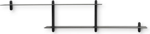 Gejst Nivo Large Regal Konfiguration H in Schwarz Matt aus Metall - Bild 1