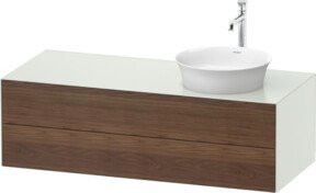 Duravit Waschtischunterschrank White Tulip in White matt, Breite: 130 cm, Tiefe: 55 cm, Höhe: 40,8 cm - Bild 1
