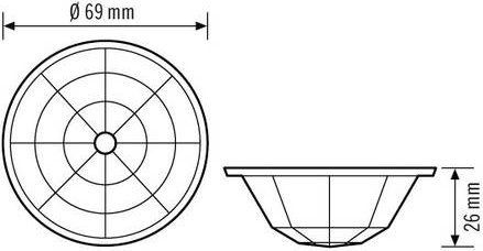ESYLUX EB10423505 Abdeckung für Bewegungsmelder mit IP54 Schutzart - Bild 1