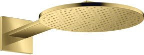 Hansgrohe Axor Kopfbrause 300 1jet mit Brausearm, Gold, Rund, Wandmontage - Bild 1