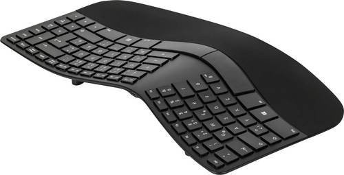 Matias Sculpted Ergonomic Kabellose Tastatur QWERTZ Deutsch Schwarz - Bild 1