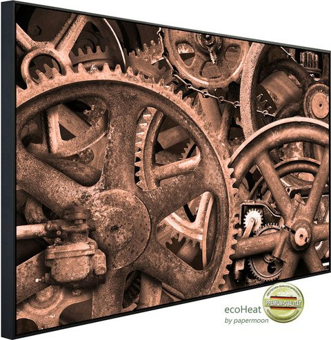 papermoon Infrarotheizung EcoHeat Industrieller Steampunk in Bunt mit Matt-Effekt und App-Steuerung - Bild 1