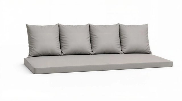 Setgarden Mix-Techno Gartenkissen für Polyrattan Möbel, 1tlg, Grau, B/T/H: 180 x 60 x 50 cm - Bild 1