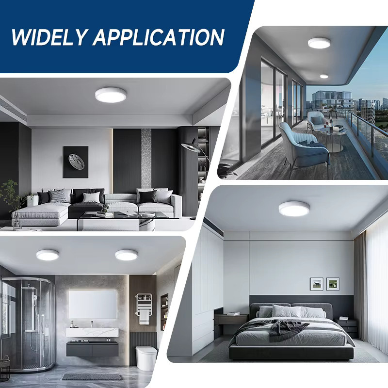 CHUANGYANG Ultradünne LED-Deckenleuchte in Weiß, modern und rund, ideal für Schlafzimmer und Flur - Bild 3