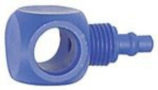 Riegler Einfach-Ringstutzen aus POM für G 1/4 und 8/6 mm Schlauch in Blau - Bild 1