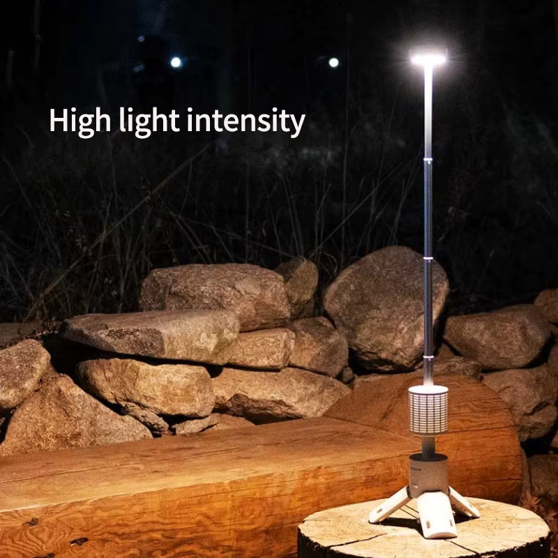 ESMARTER LED-Campinglaterne in Weiß, wiederaufladbar via USB, IP65 wasserdicht mit einstellbarer Farbtemperatur und Touch-Bedienung - Bild 2