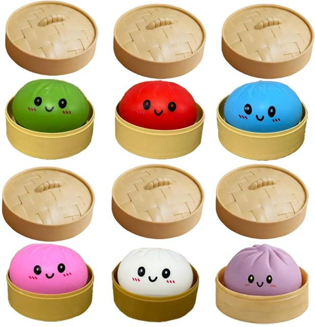 PRELEXT Glitzer-Knödel Squishy mit Box, Sensorisches Quetschspielzeug - Bild 1