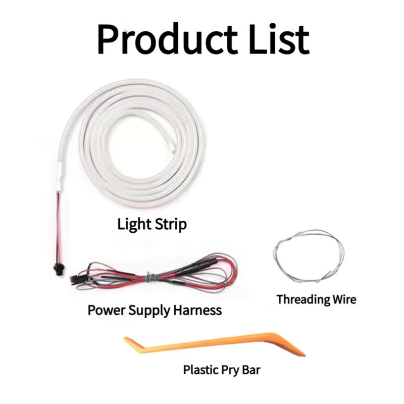 Flexible LED Kofferraum Lichtleiste aus PVC mit automatischer Induktion in Gelb für SUV und MPV - Bild 5