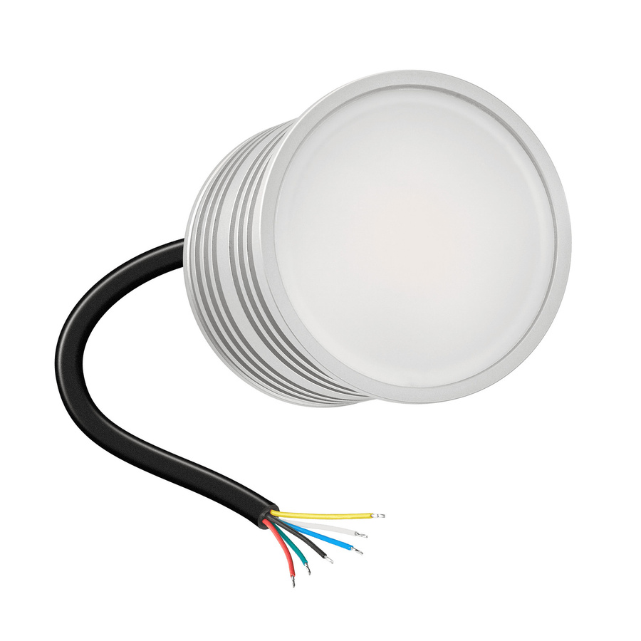 Luxvenum 24V LED Einbauleuchte RGBW mit CCT 2700-5700K, 9W, Vollspektrum CRI 98, silber-gebürstet, eckig, dimmbar, kompatibel mit ZigBee, Casambi und Hue - Bild 1