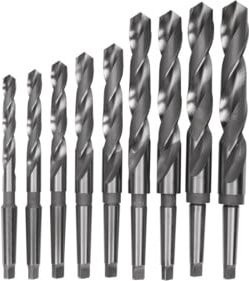 OPTIMUM Spiralbohrer HSS MK2 Set, 9-teilig, Silber - Bild 1