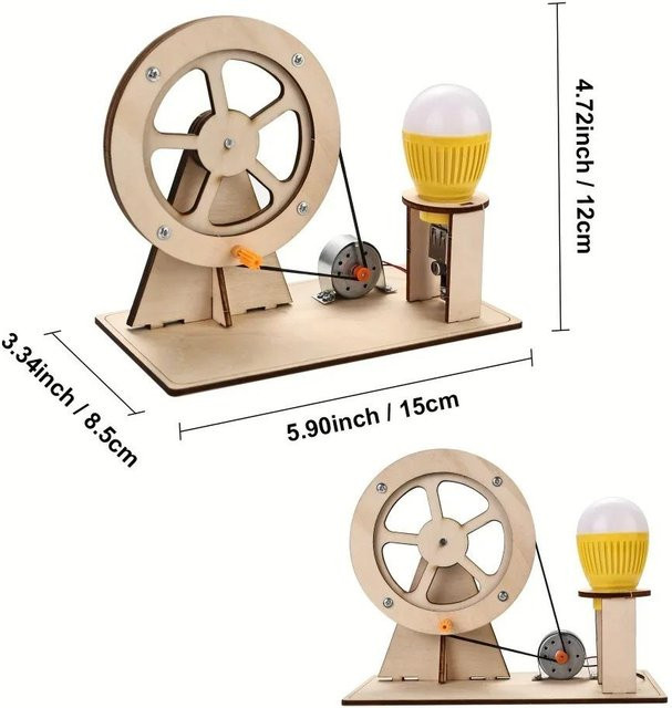 Discover Intime DIY Handgenerator Wissenschaftliches Experimentelles Puzzle Spielzeug ab 14 Jahren - Bild 1