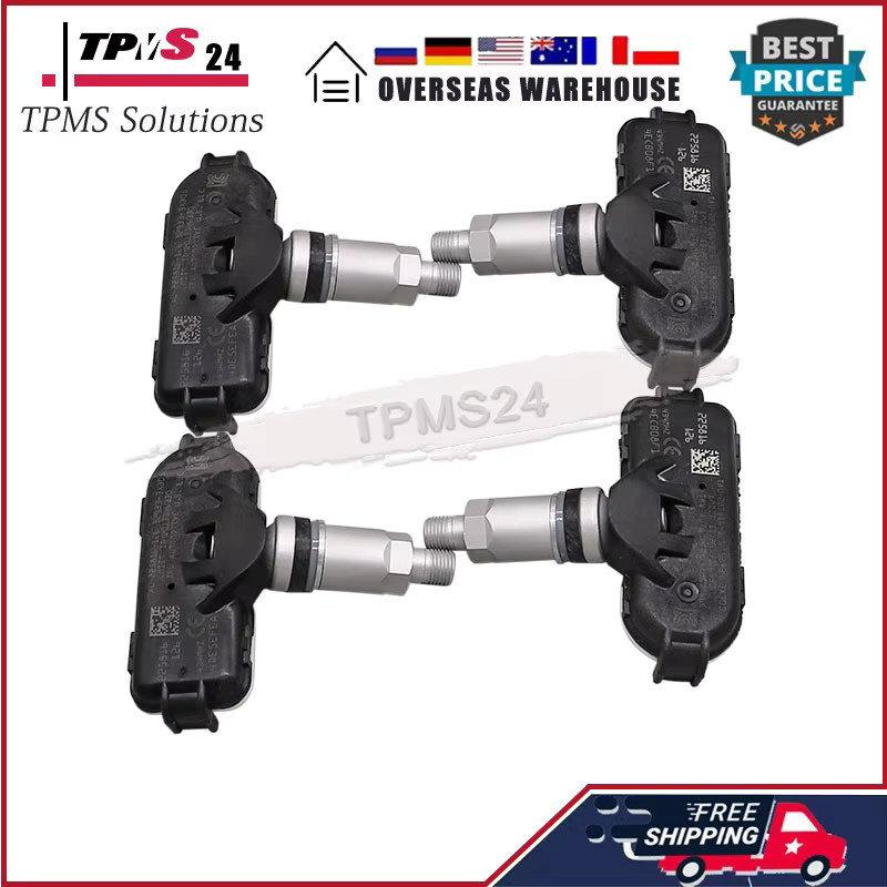 GANGLE 4er-Set Reifendruck-Monitor-Sensoren TPMS 434MHz für Kia Rio [UB] 2011-2017, Cerato [TD] 2009-2013 und Cerato [YD] 2013-2018, Schwarz - Bild 2