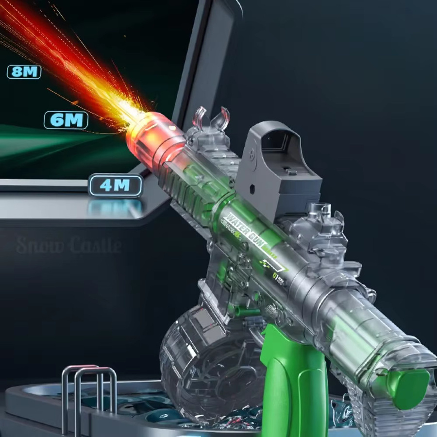 CTMA M416 Automatische elektrische Wasserpistole, mit Leuchteffekt, Rot - Bild 2