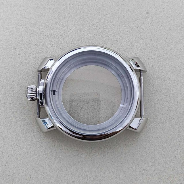 Uhrengehäuse Edelstahl, Silber, 40 mm, für NH35 NH36 Uhrwerk - Bild 1