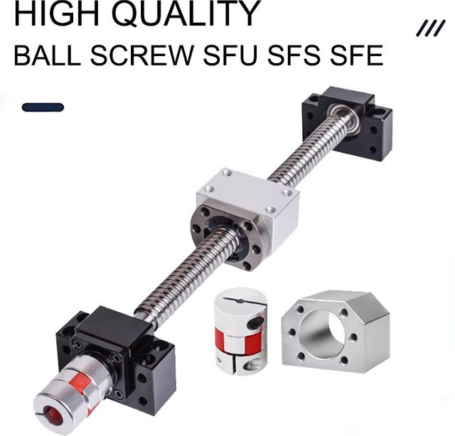 KYDCN Präzisions-Kugelumlaufspindelsatz SFU1604-1620 mit Montagezubehör für CNC-Linearbewegungen - Bild 1
