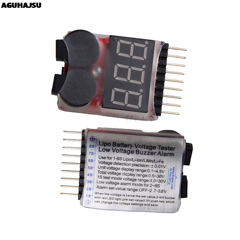 Si Tai&SH LED Niederspannungs-Summer Alarm Lipo Spannungsanzeige Checker Tester in Multicolour - Bild 2