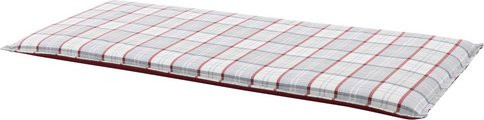 DOPPLER Bankauflage Casa 2-Sitzer in Rot, rechteckig aus Polyester mit Schaumstofffüllung, Breite: 120 cm, Tiefe: 45 cm - Bild 1