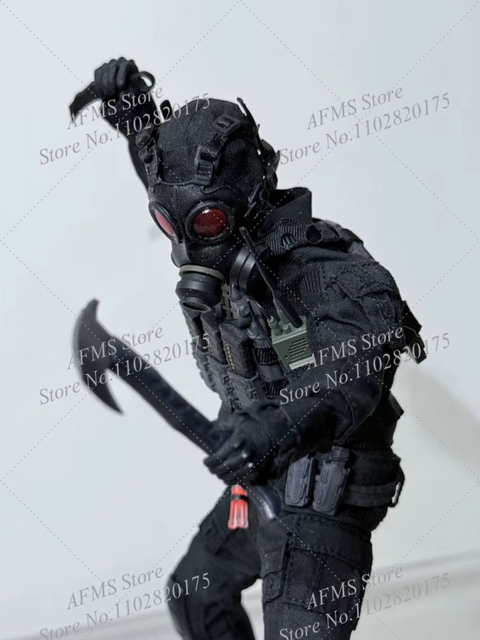 Hot Toys Hank Mask RSh-12 Leon, Sammlerfigur, Kunststoff, Schwarz, Zubehör - Bild 2