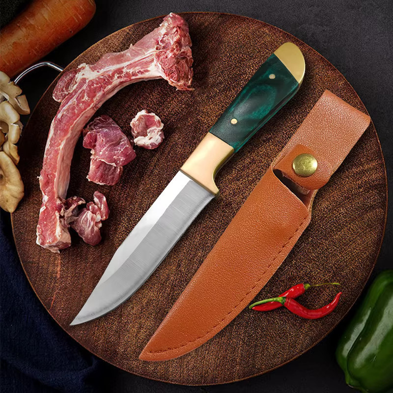Multifunktionales Ausbeinmesser von GuanQi zum Schneiden von Fleisch, Gemüse und Obst mit Kunststoffgriff in Mehrfarbig - Bild 3