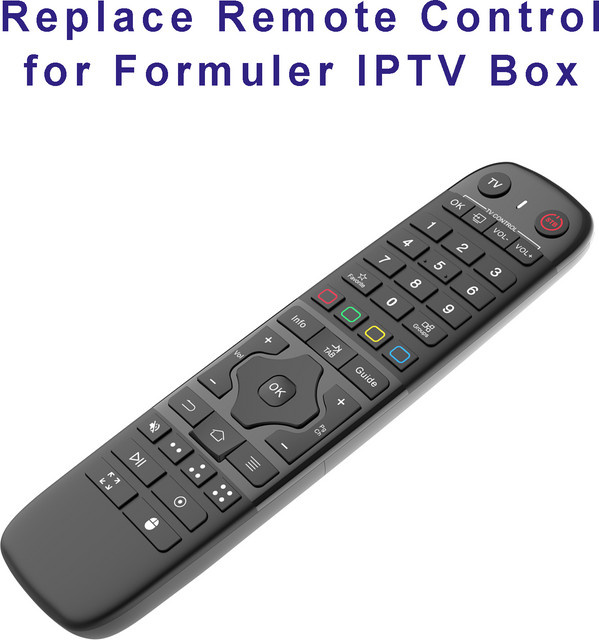 Ersatzfernbedienung für Formuler IPTV Boxen in Schwarz, kompatibel mit Z12, Z11, Z10, Z Nano, Z Plus, Z+, Neo, Dreamlink Z10 Pro, T1, T2, T3, Z Alpha, Z7, Z8 und ZX - Bild 1