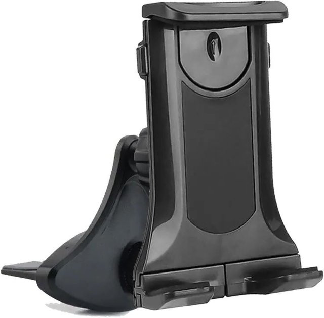 Universal Auto CD-Slot Tablet Halterung für 4,5 bis 12,9 Zoll und Smartphone für 3,5 bis 7 Zoll, Dash Stand, Schwarz - Bild 1