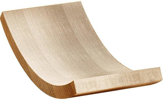 Katzenkratzbrett Var Vogue aus Wellpappe und Holz in Beige - Bild 1