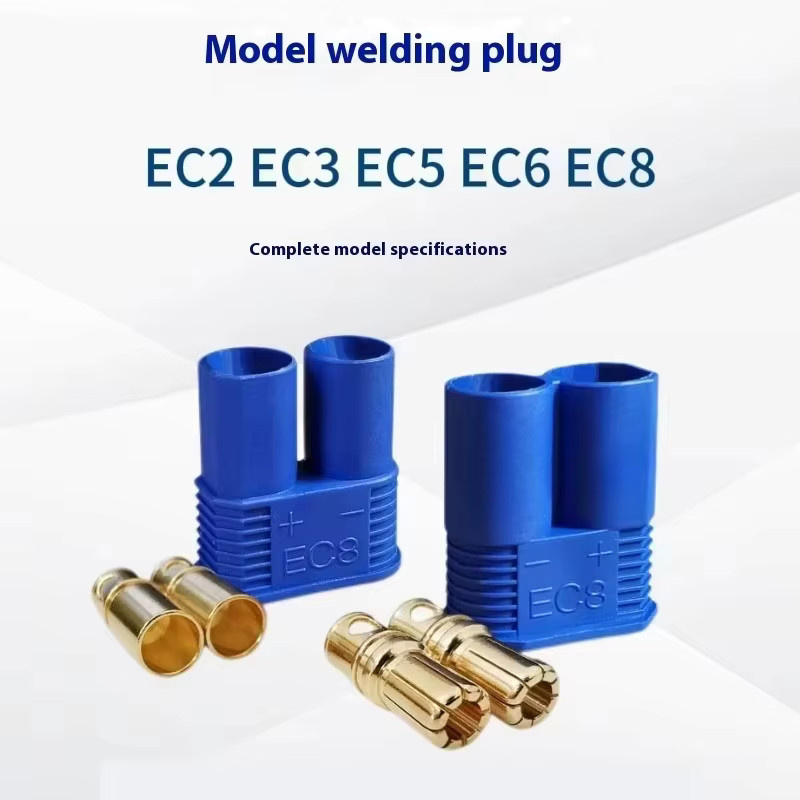 20-teiliges Set Bananenstecker Set mit 10m Männlich und 10f Weiblich Rundstecker für RC Lipo Batterien in Blau, kompatibel mit EC2 EC3 EC5 EC6 EC8, Durchmesser 2,0mm 3,5mm 5,0mm - Bild 2