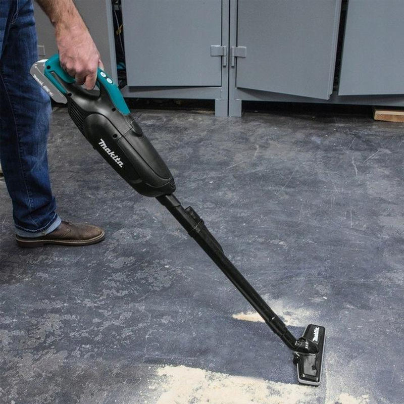 Makita Akku-Handstaubsauger DCL286FZ in Schwarz, Blau und Petrol ohne Akku - Bild 2