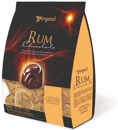 Vergani Pralinen Rum Schokolade vegan 100 g