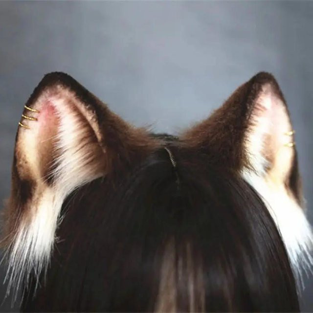 YIRAN Haarreif, Katzenohren, black, Damen - Bild 1
