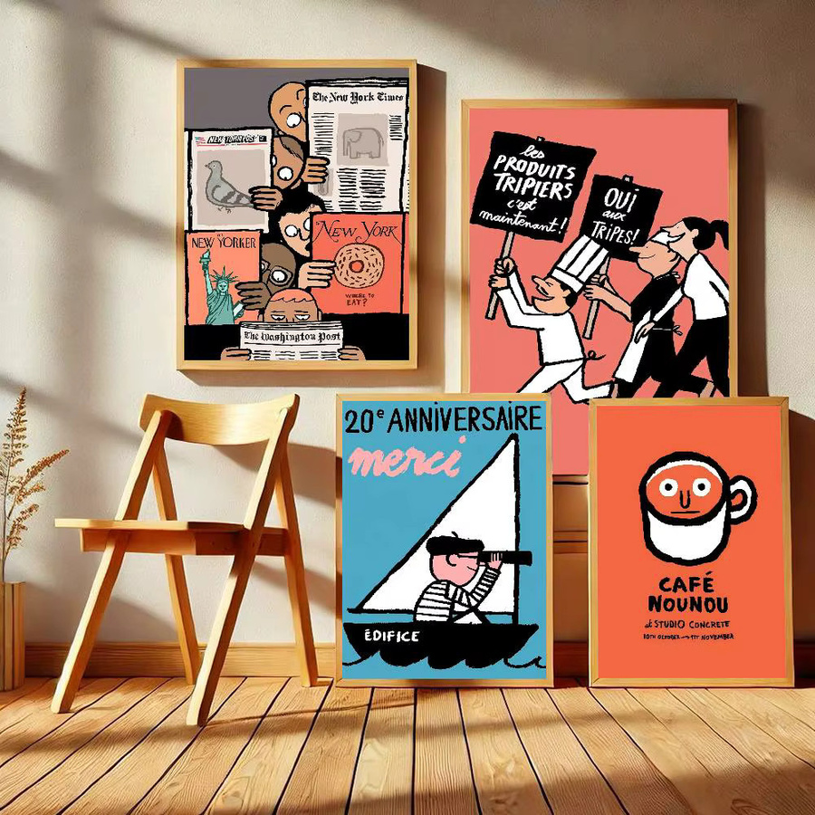 J-Jean Art Jullien Klassisches Anime-Poster als wasserfester Aufkleber für deine Wanddekoration, Mehrfarbig, 15 x 15 cm - Bild 5