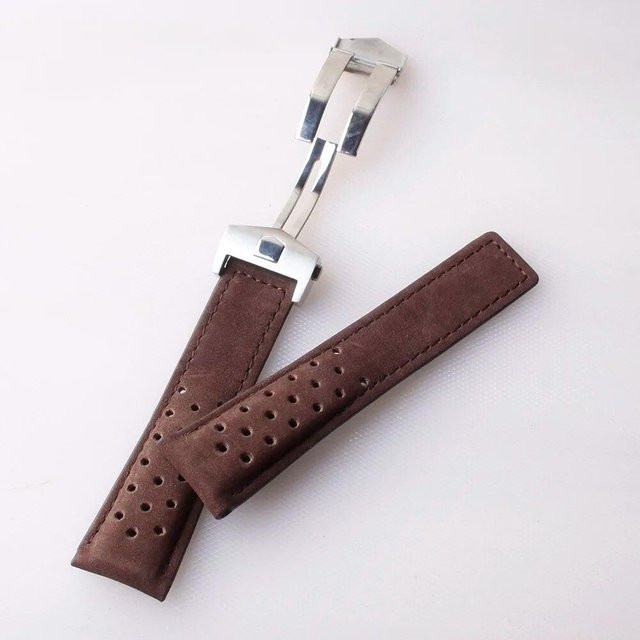 Uhrenarmband Kuhleder, Faltschließe, Weiß, Herren - Bild 1