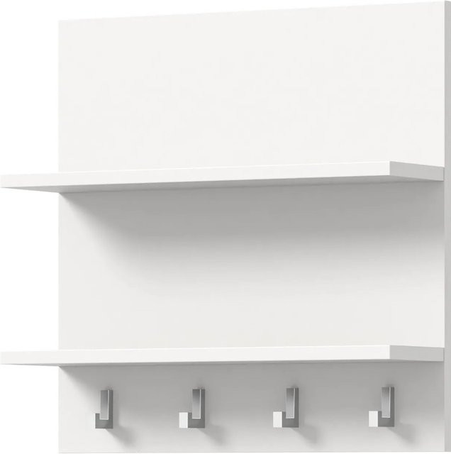 Inn.Furn Wandregal SystemX mit Haken in Weiß, B/H: 52 x 52 cm - Bild 5