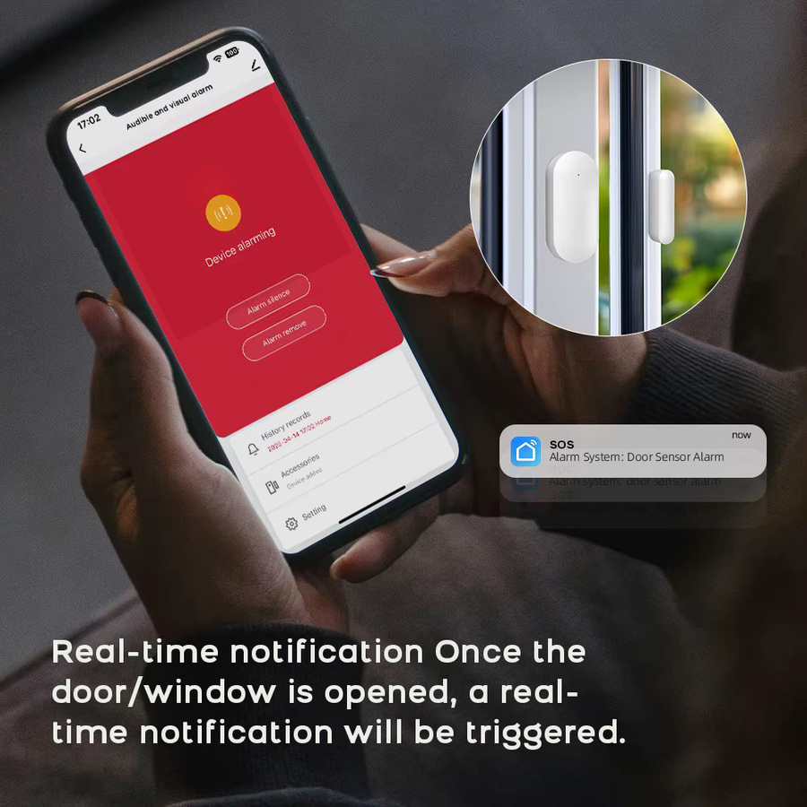 PGST Smart Home Alarmsystem mit 4G und 2,4G WiFi, Tuya und Smart Life Unterstützung, Sicherheitssystem Kit in Weiß mit Bewegungsmelder und Türsensor - Bild 3