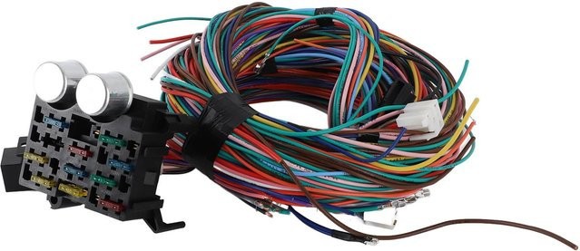aimo Universal Automobil Sicherungskabelbaum Kit mit 12 Stromkreisen, Hitzebeständig, Multicolour - Bild 1