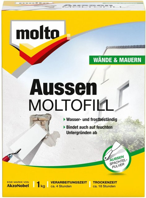 Moltofill Außen Spachtelpulver Weiß 1 kg - Bild 2